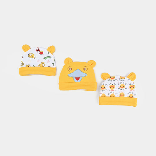 Infant Caps Set - 3Pcs