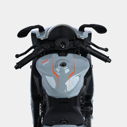 Pull Back Motorcycle With Light & Sound For Kids