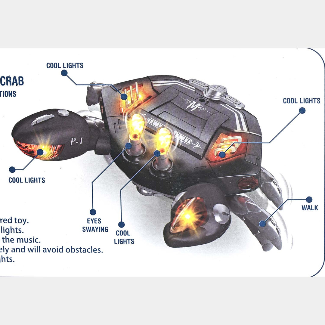 Musical Crawling Crab Toy With Light & Sound