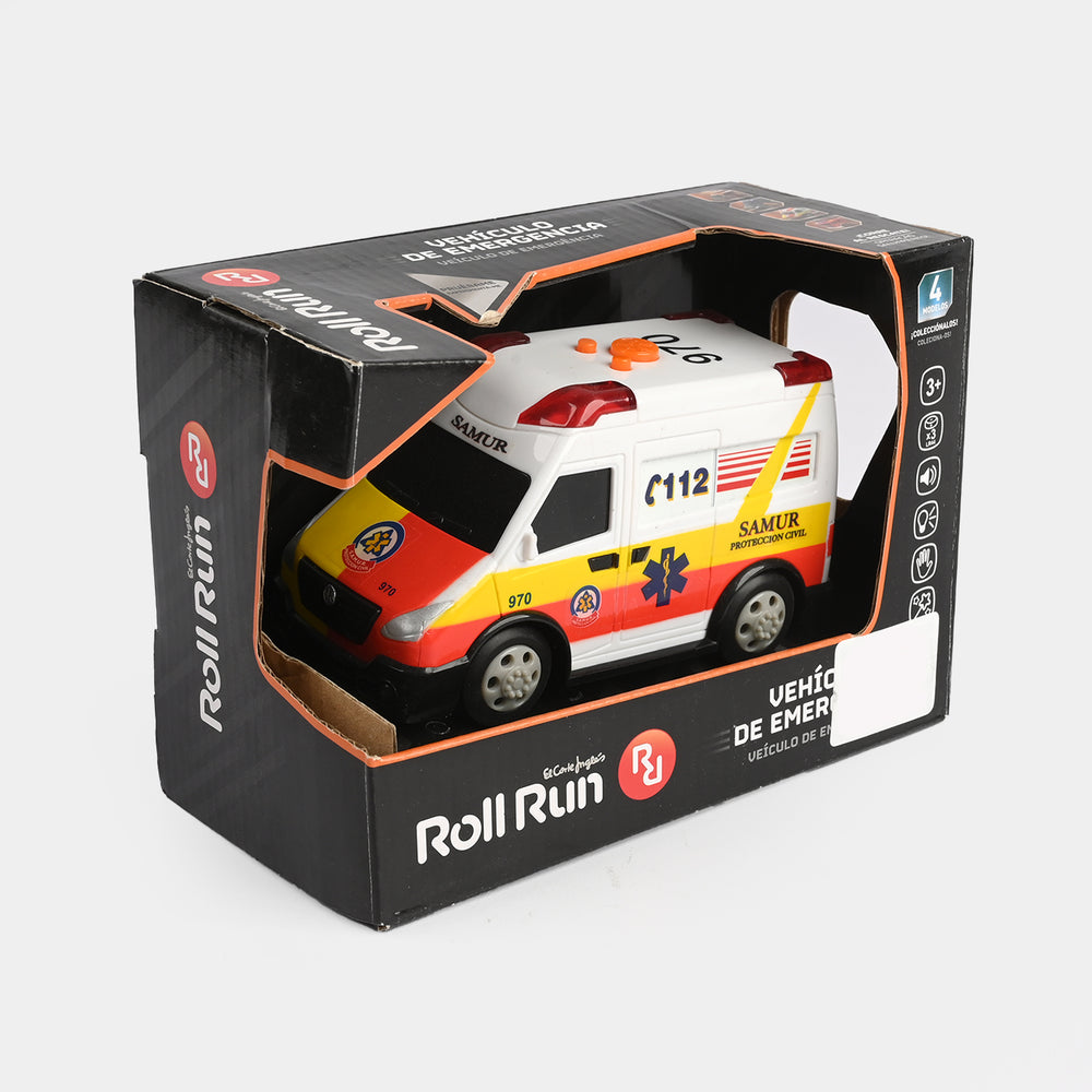 Emergency Vehicle Toy with Light and Sount for Kids