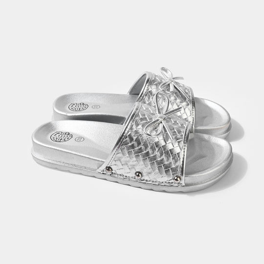 Girls Slide 11-112-SILVER