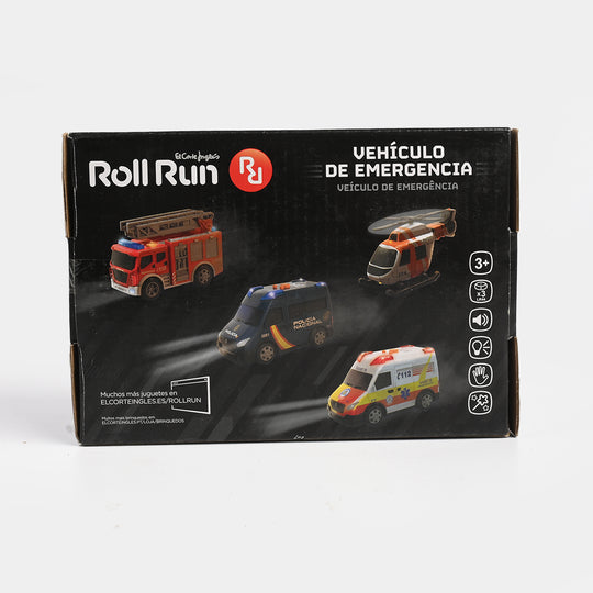 Emergency Vehicle Toy with Light and Sount for Kids