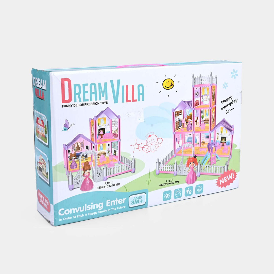 Dream Villa Dollhouse Set For Girls