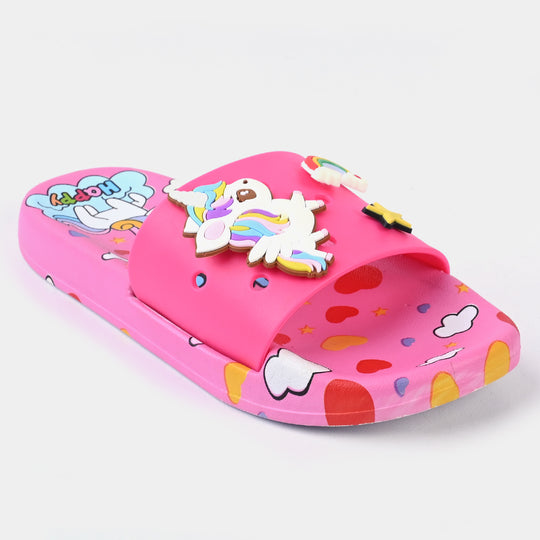 Girls Slippers DF-73-Fuchsia