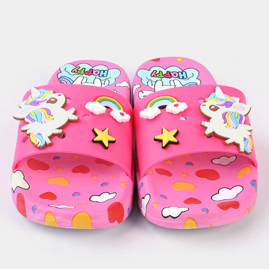 Girls Slippers DF-73-Fuchsia