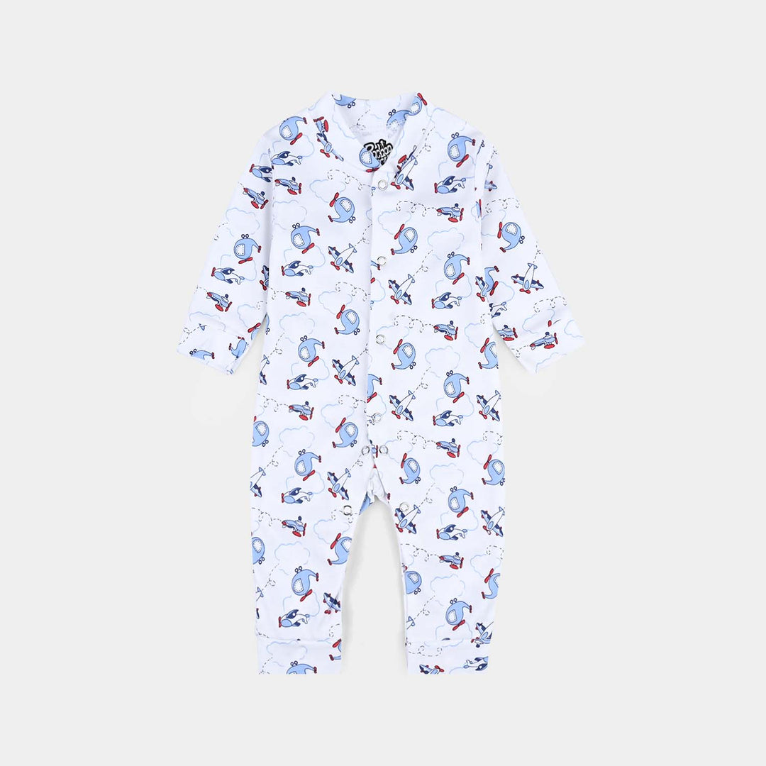 Infant Baby Unisex Cotton Sleep Suit/Romper Without Socks Pack of 3 - White