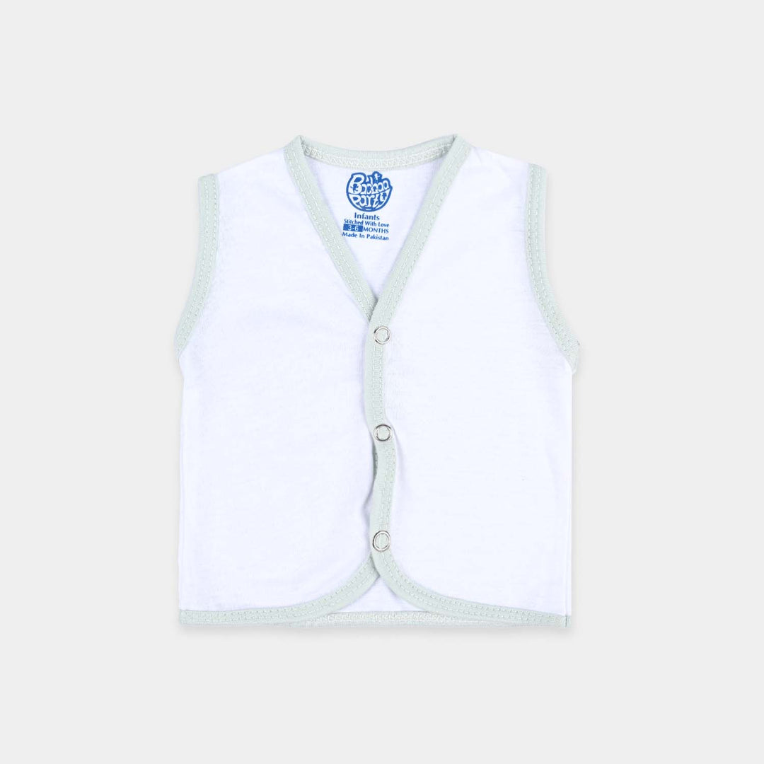 Infant Unisex Cotton Sando Vest Pack of 3 - White