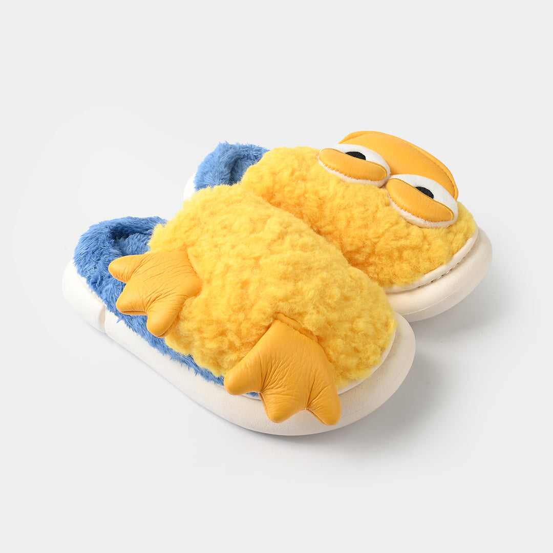 Girls Fur Slipper 1192-4-Yellow