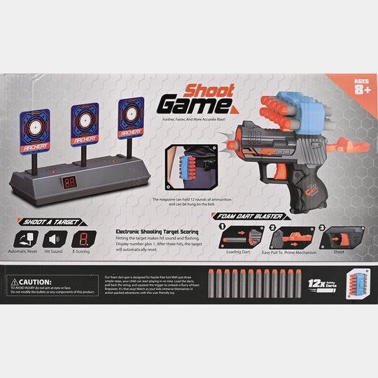 Ultimate Foam Dart Blaster Set with Electronic Scoring Target