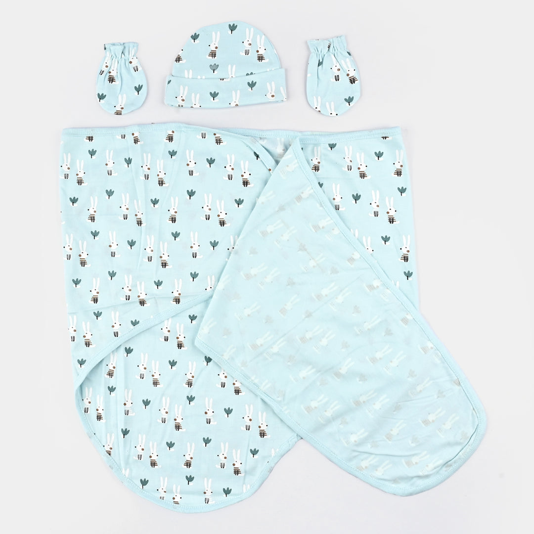 Infant Big Swaddle with Cap & Mittens