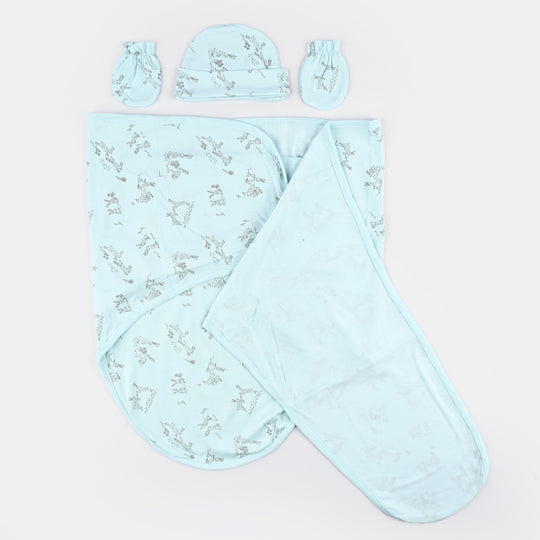 Infant Big Swaddle with Cap & Mittens
