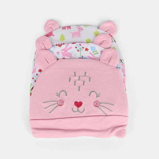 Infant Cotton Cap  – Pack of 3