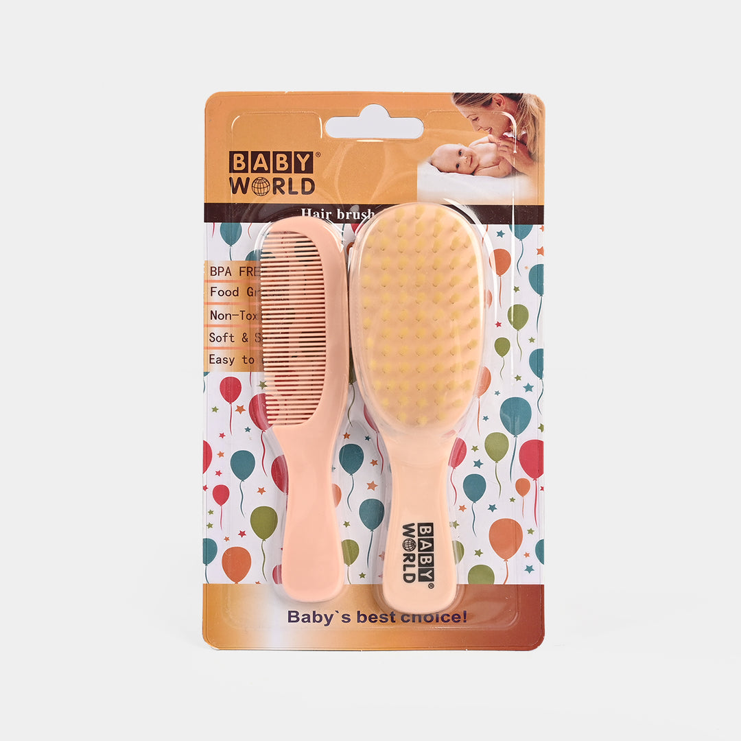 Baby Comb & Brush Set | 4016 Light Pink