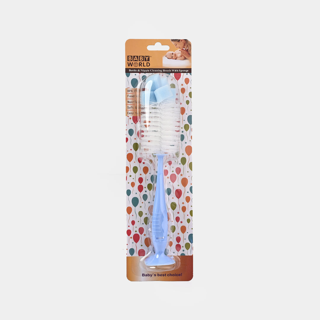 2 in 1 Universal Feeding Bottle Brush | 7376 Blue