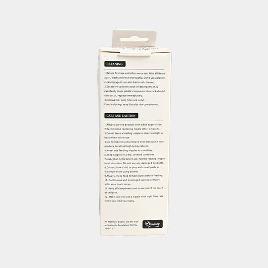 Wide Neck Glass Feeding Bottle 80Z 3M+