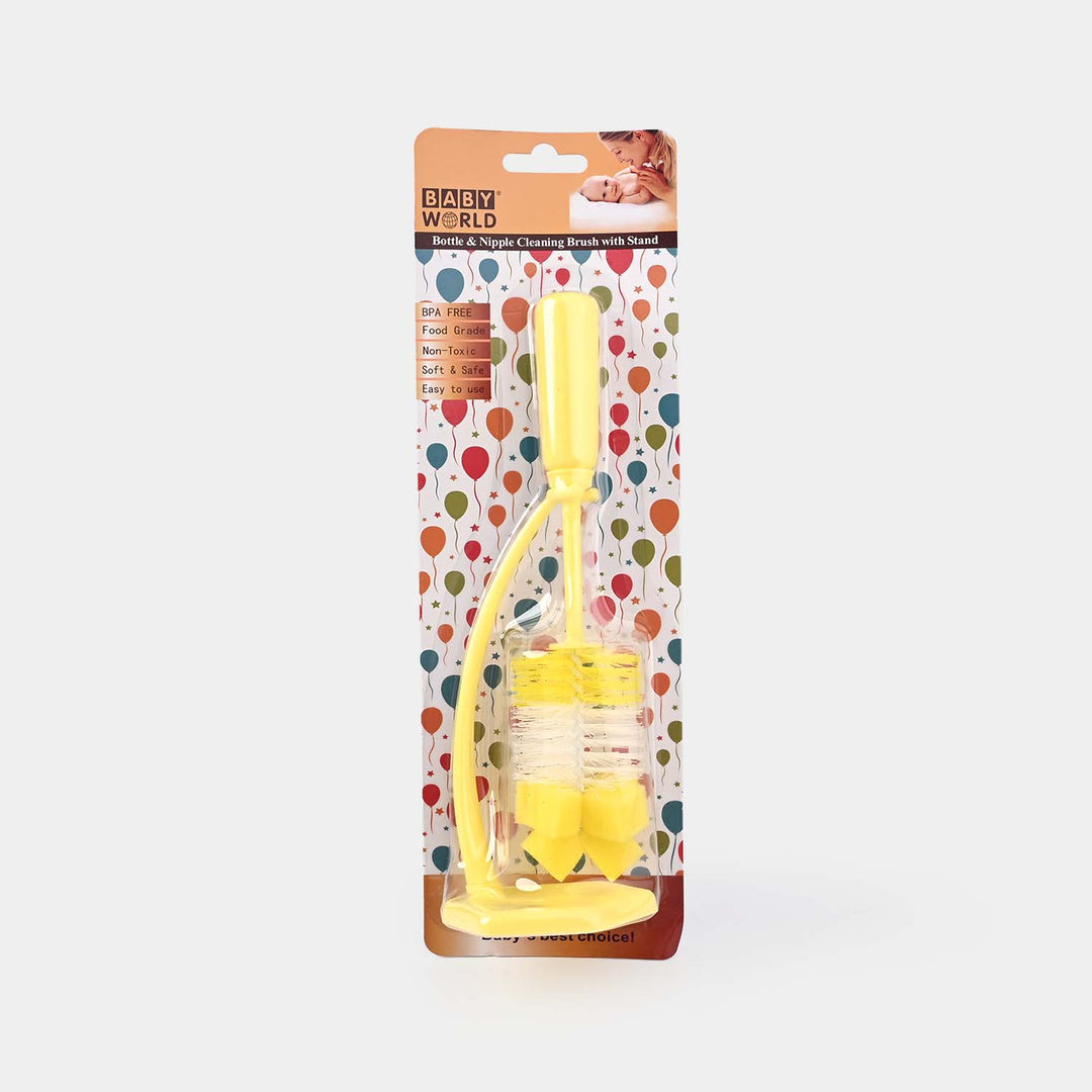Bottle Cleaning Brush with Bottle Holder | 7370 Yellow