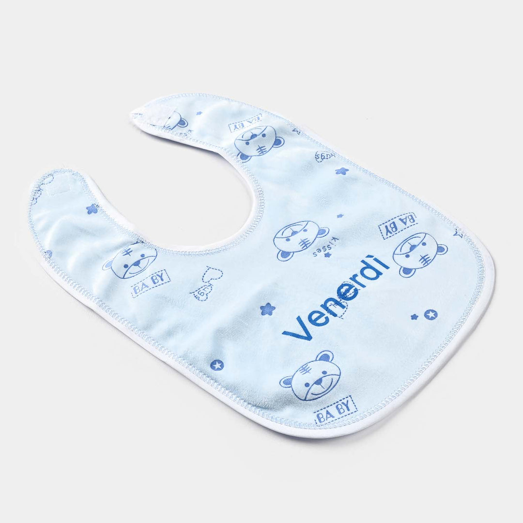 Baby Bib/Apron Bear 3m+ | Blue-