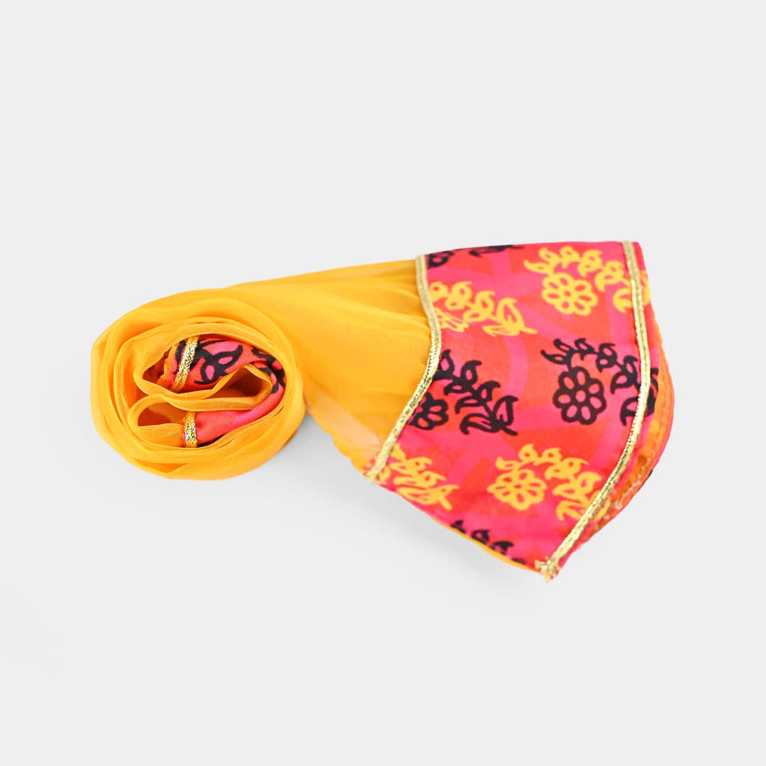 Infant Girls poly cambric 3 Pcs Raunaq-Multi