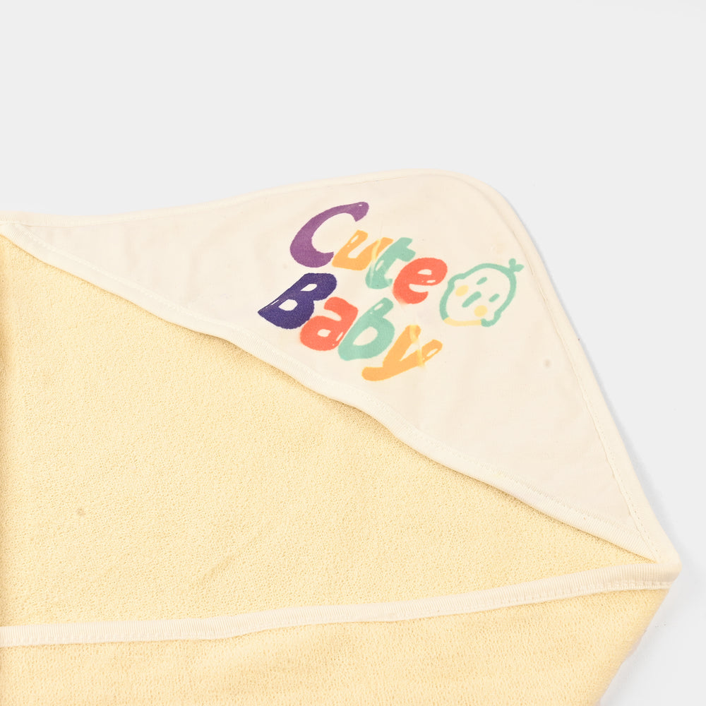 Bath Towel Yellow Cute Baby