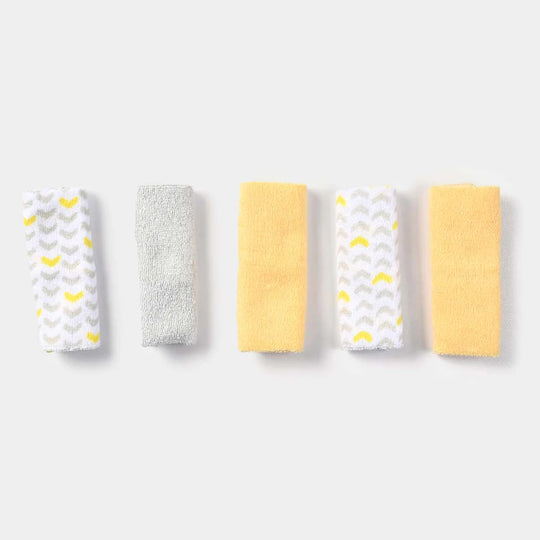 Baby Hooded Towel & 5 Washcloths