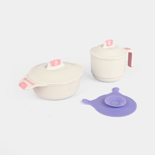 Baby Feeding Set with Suction Base