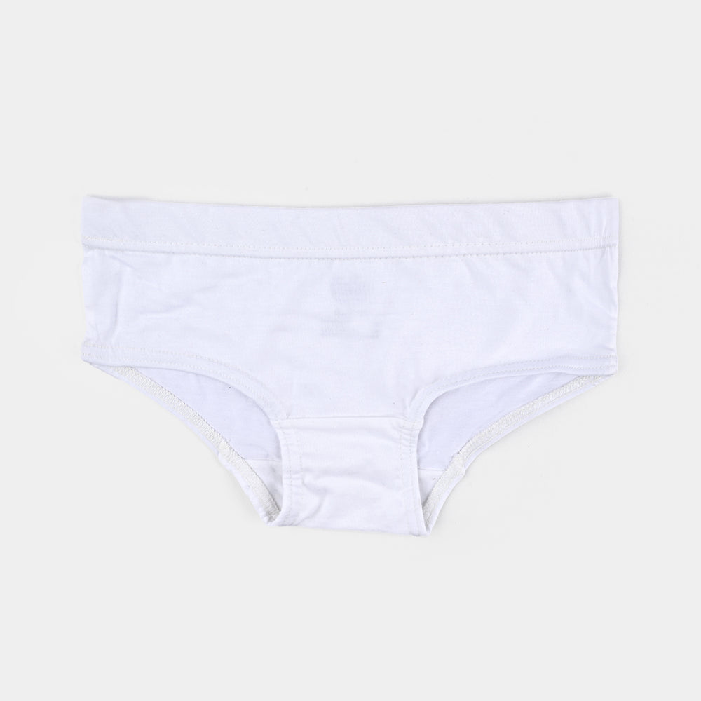 Girls Cotton Jersey Panties Pack of 2 - White/Black