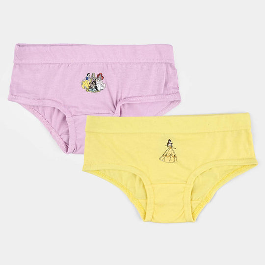 Girls Cotton Jersey Panties Pack of 2 (Princess) - Purple/Yellow