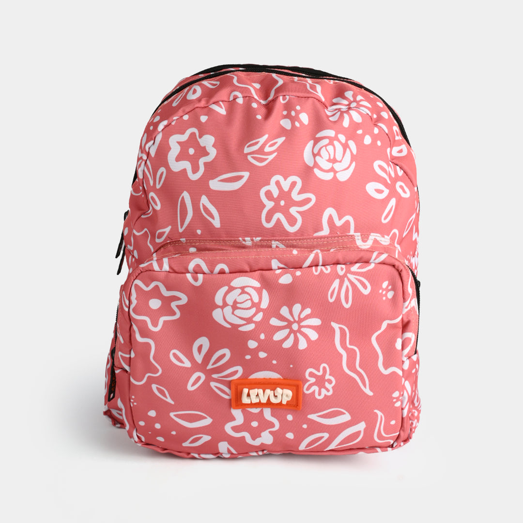 LEVUP 15" Floral School Backpack for Girls | Grade KG
