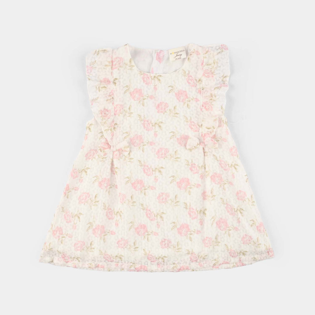 Infant Girls Cotton Interlock Fancy Frock
