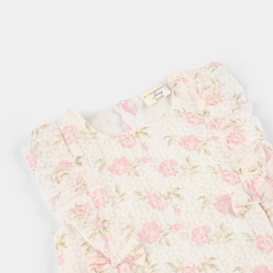 Infant Girls Cotton Interlock Fancy Frock
