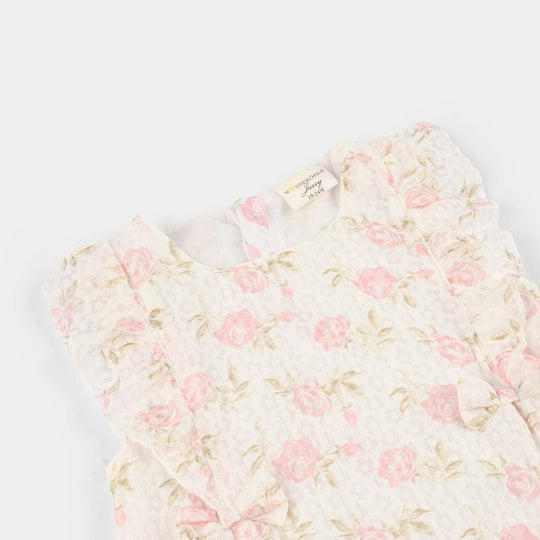 Infant Girls Cotton Interlock Fancy Frock