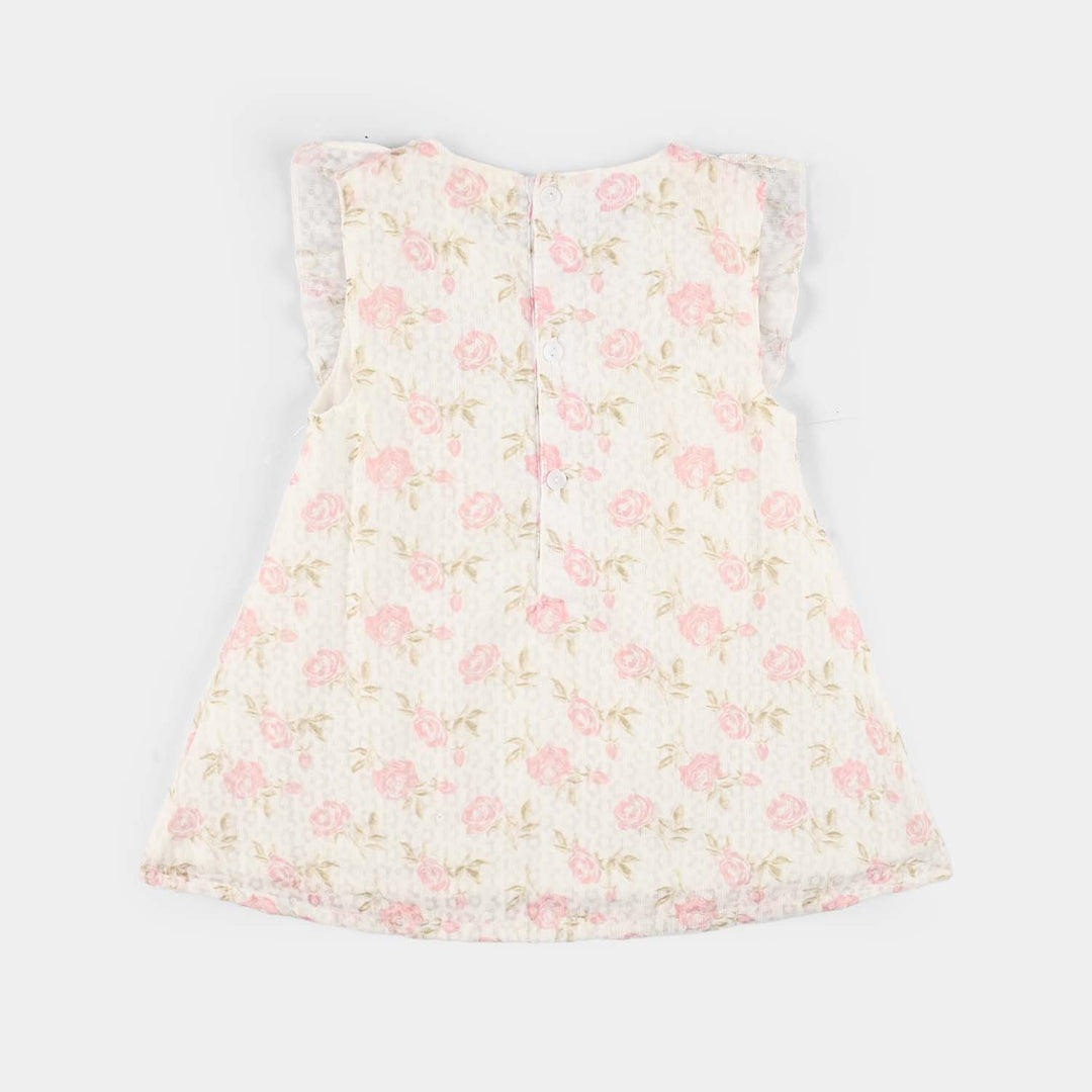 Infant Girls Cotton Interlock Fancy Frock