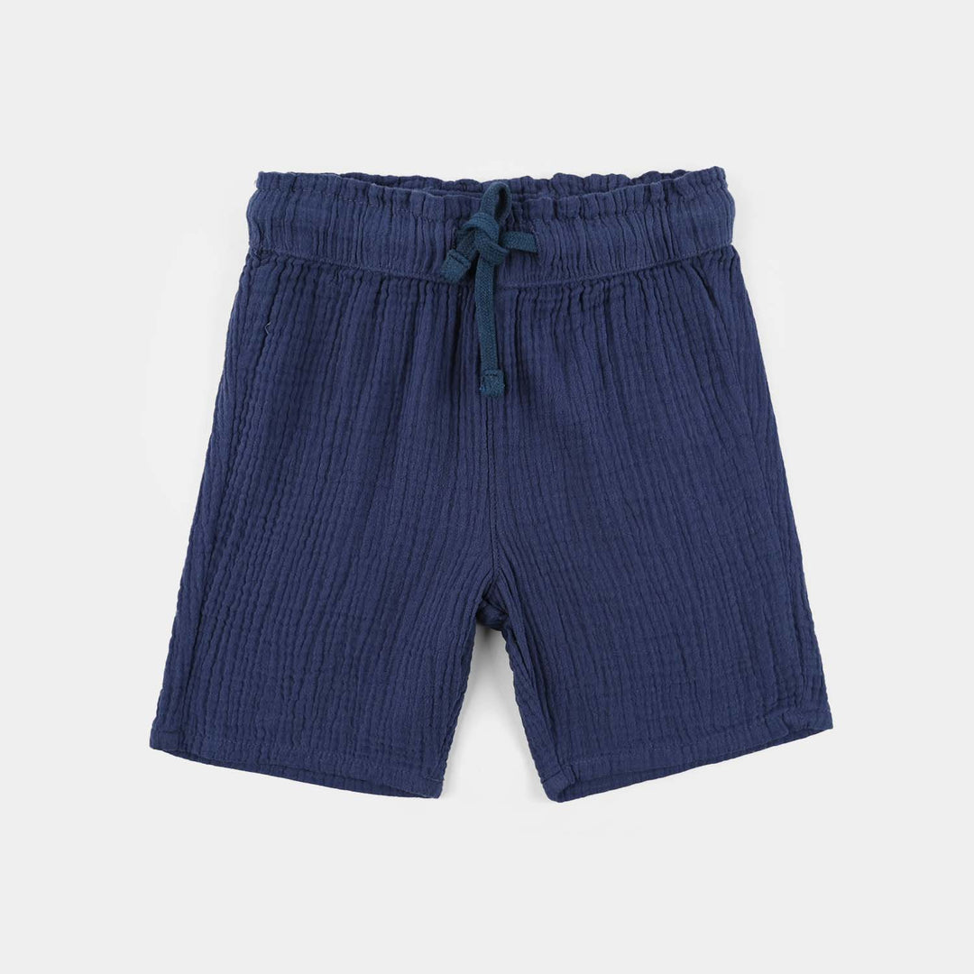 GIRLS Gauze COTTON SHORT MOVE-Blue