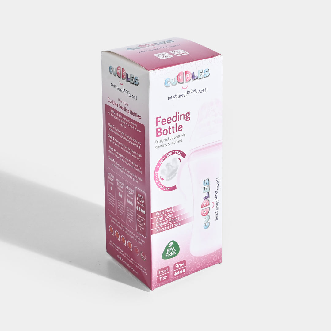 Cuddles Feeder Bottle 330Ml Pink