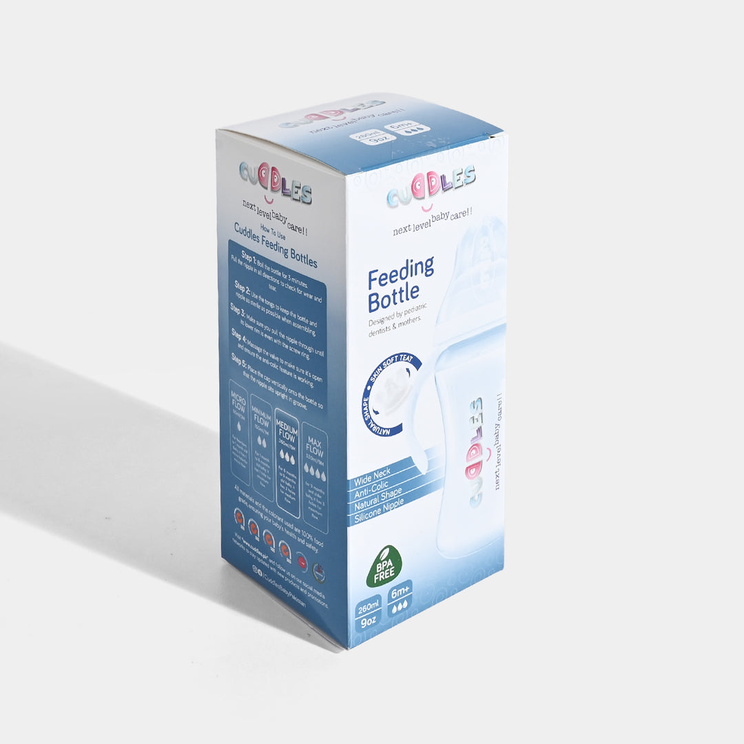 Cuddles Feeder Bottle 260Ml Blue