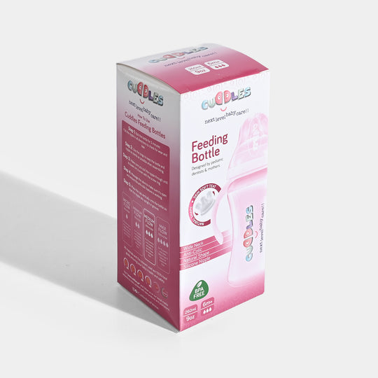 Cuddles Feeder Bottle 260Ml Pink