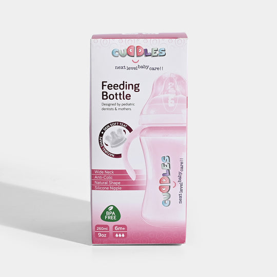 Cuddles Feeder Bottle 260Ml Pink