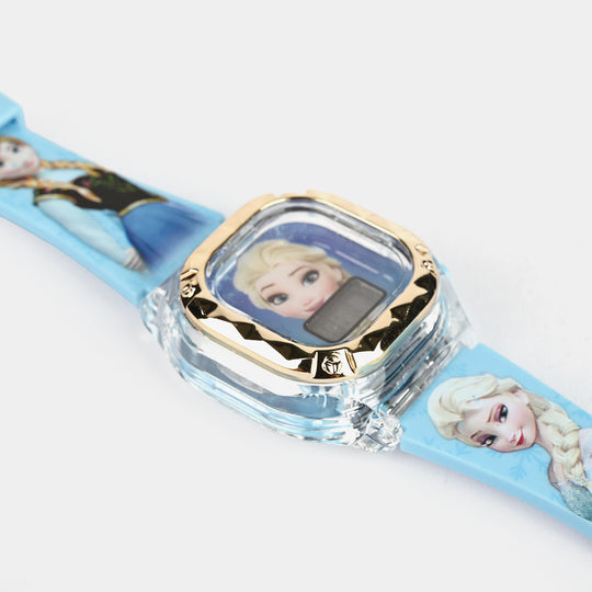Girls Character Watch Square Golden Border