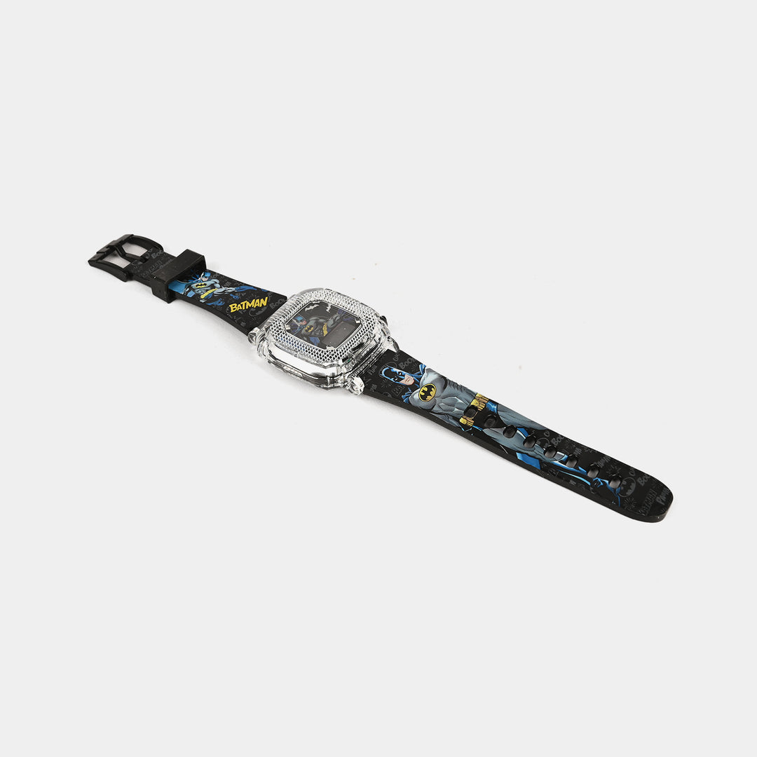Boys Character Wristwatch Square Dial With Light & Sound