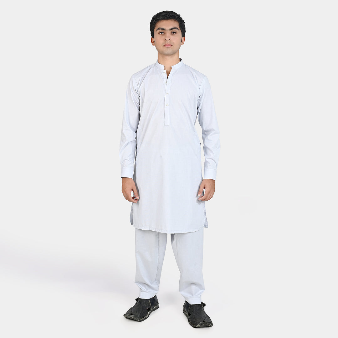 Teen Boys Cotton Kurta Pajama-Sky Blue
