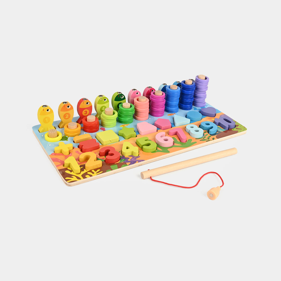 Education Wooden Stacking Montessori Puzzle Set for Kids