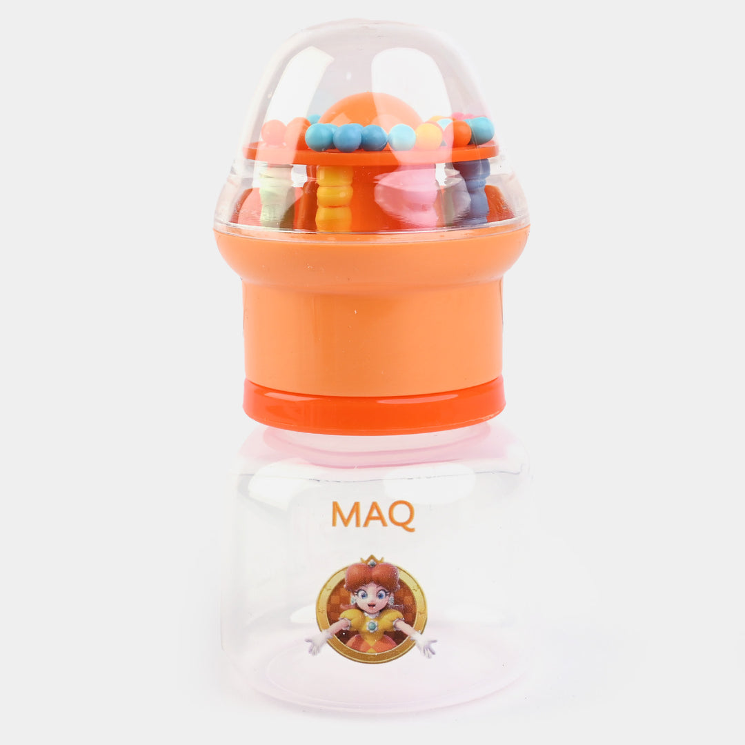 Mini 60ml Rattle Cap Baby Feeder Bottle-Orange