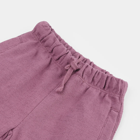 Girls Jersey/Terry Pajama (Basic) - Purple