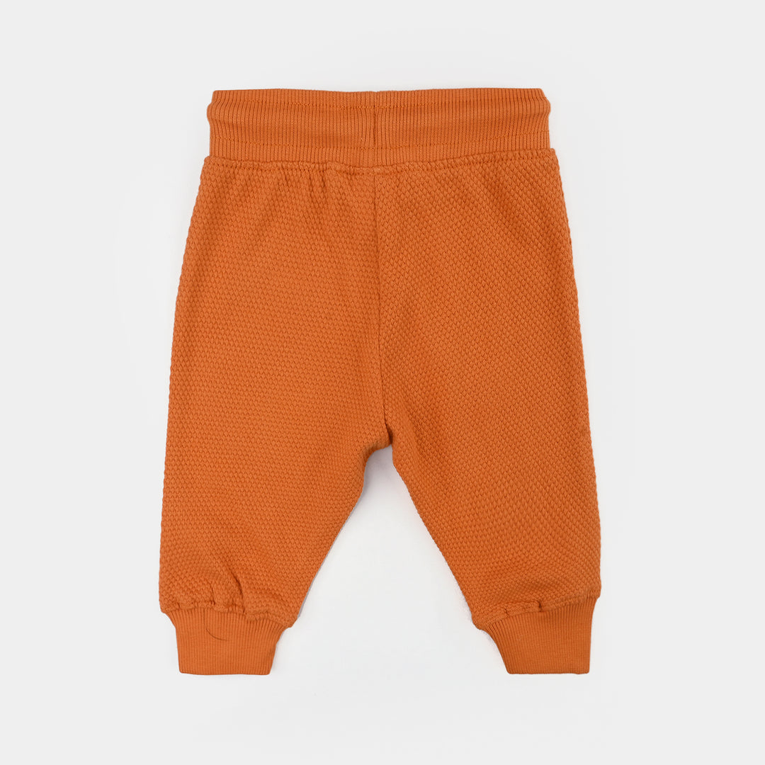 Infant Boys Cotton PK Pajama (Awesome Dude) - Rust