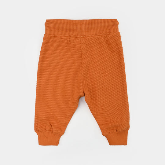 Infant Boys Cotton PK Pajama (Awesome Dude) - Rust