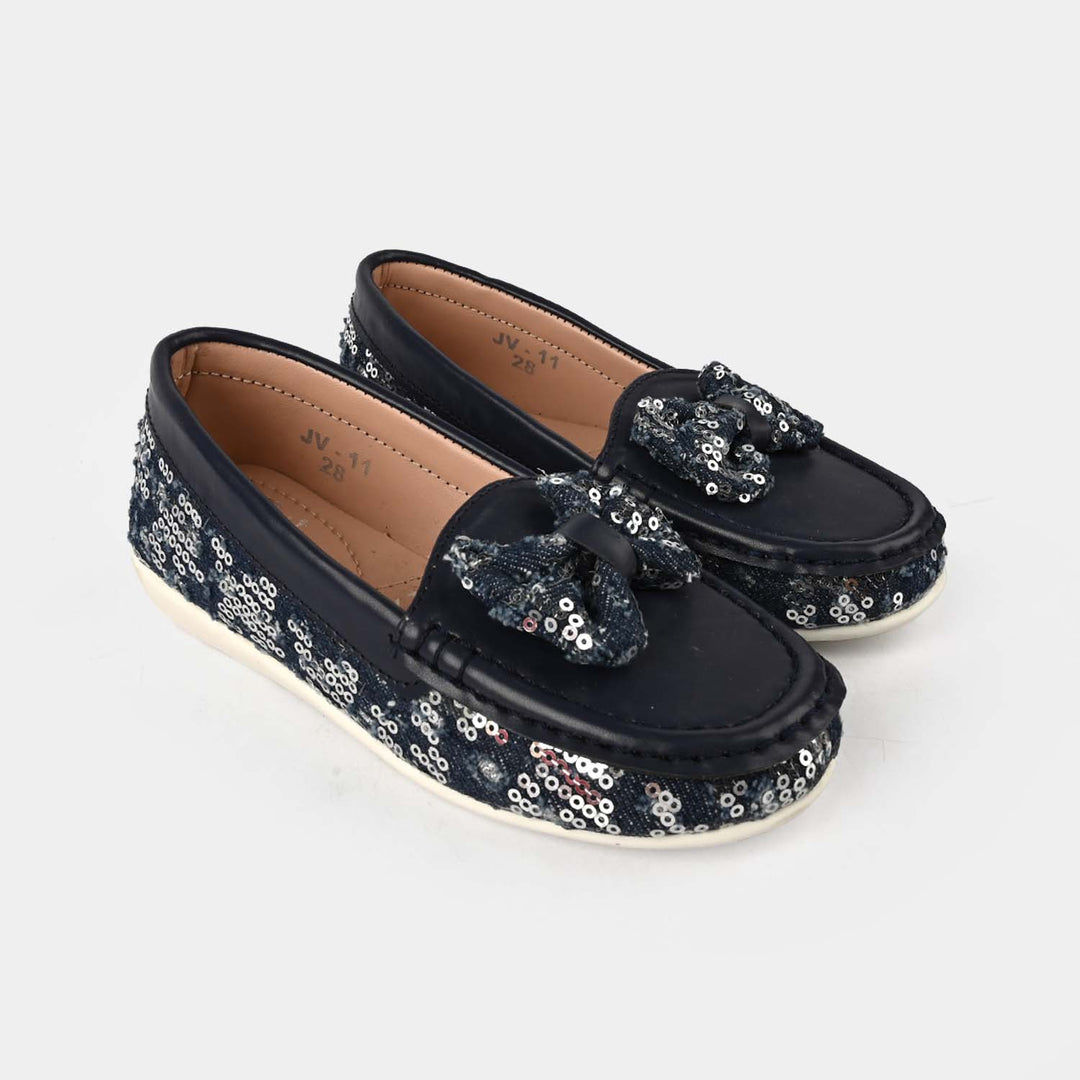 Girls Loafer JV-11-NAVY