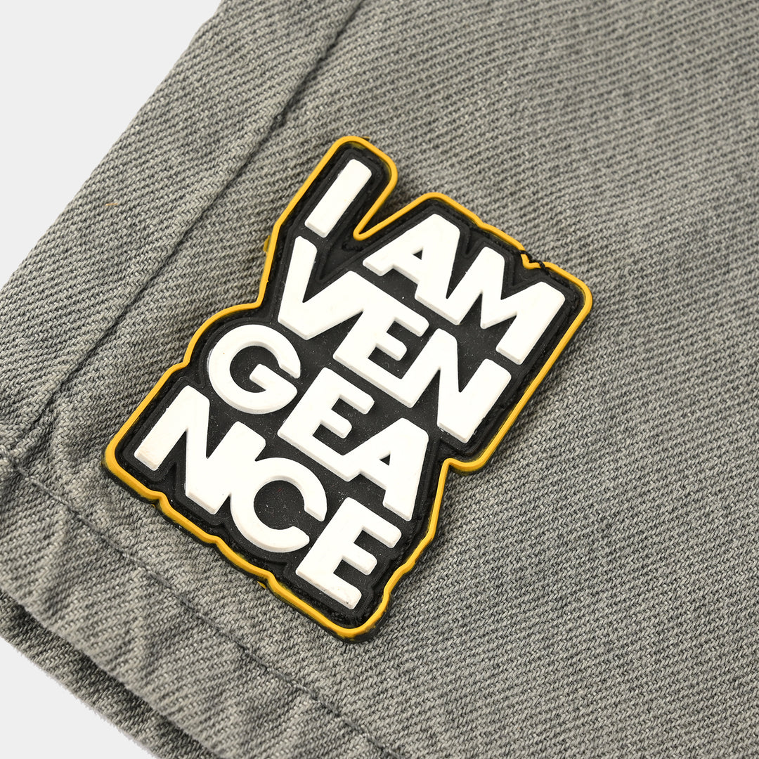Boys Denim Stretch Shorts (Vengeance) - Grey