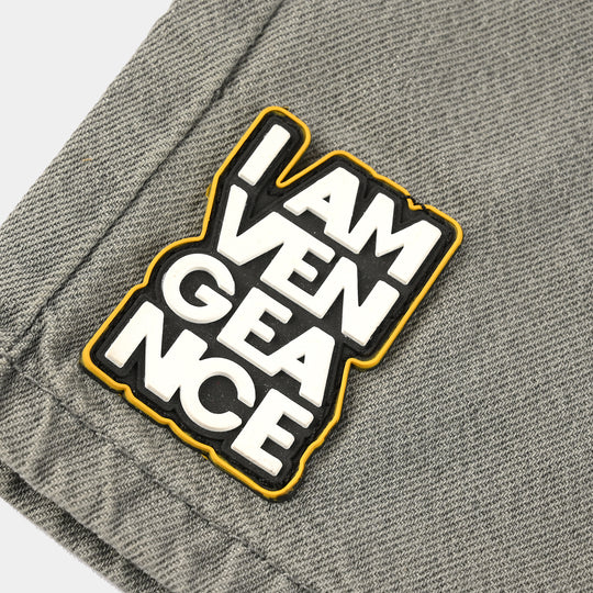 Boys Denim Stretch Shorts (Vengeance) - Grey