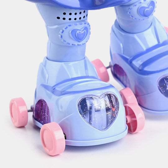 Electric Ice Skating Doll With Light & Music