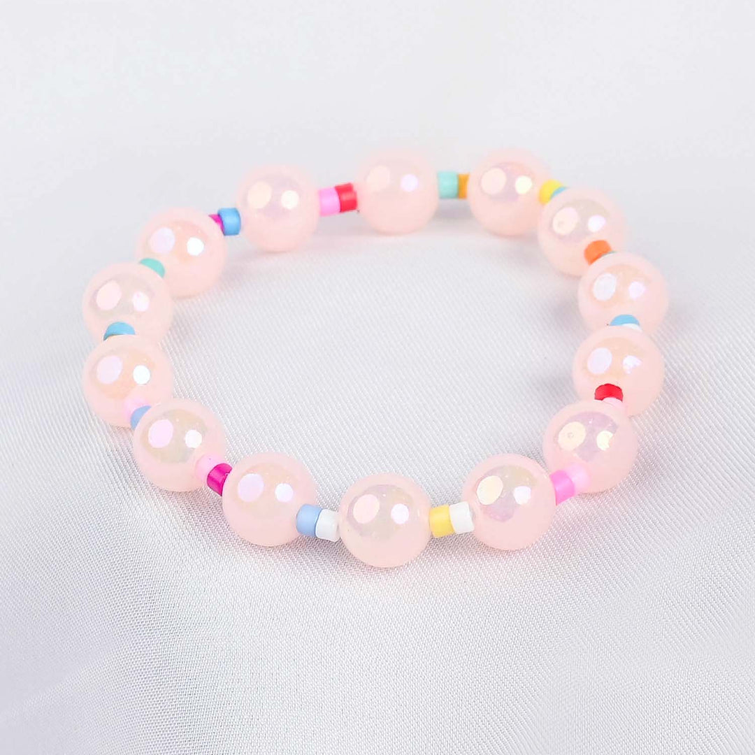 GIRLS ELEGANT BEADED NECKLACE & BRACELET
